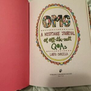 Pink "OMG: A Keepsake Journal of Off-the-Wall Q&As"
